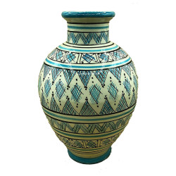 Hand-Painted Moroccan Vase...